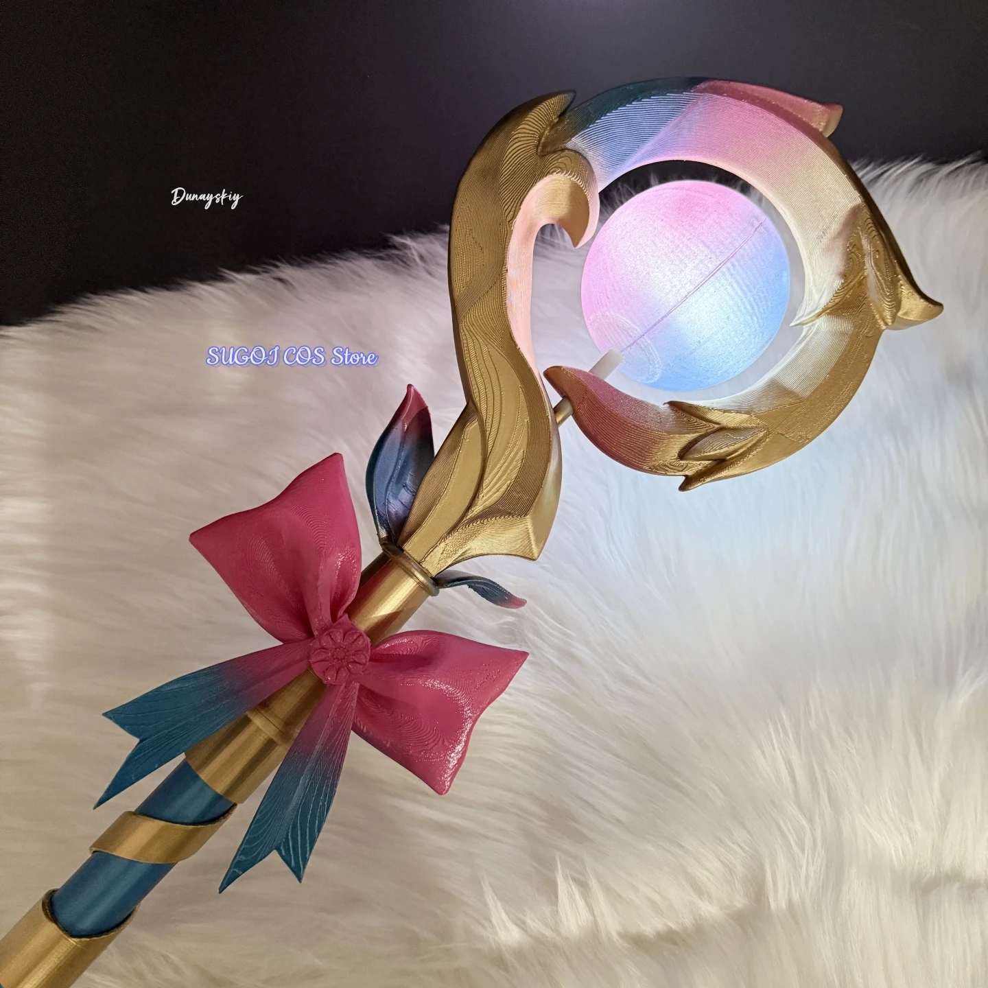 Honkai Star Rail Hyacine Cosplay Staff Prop Role-playing {SUGOI COS}100CM Handheld Staff Prop Halloween Party Props Accessory