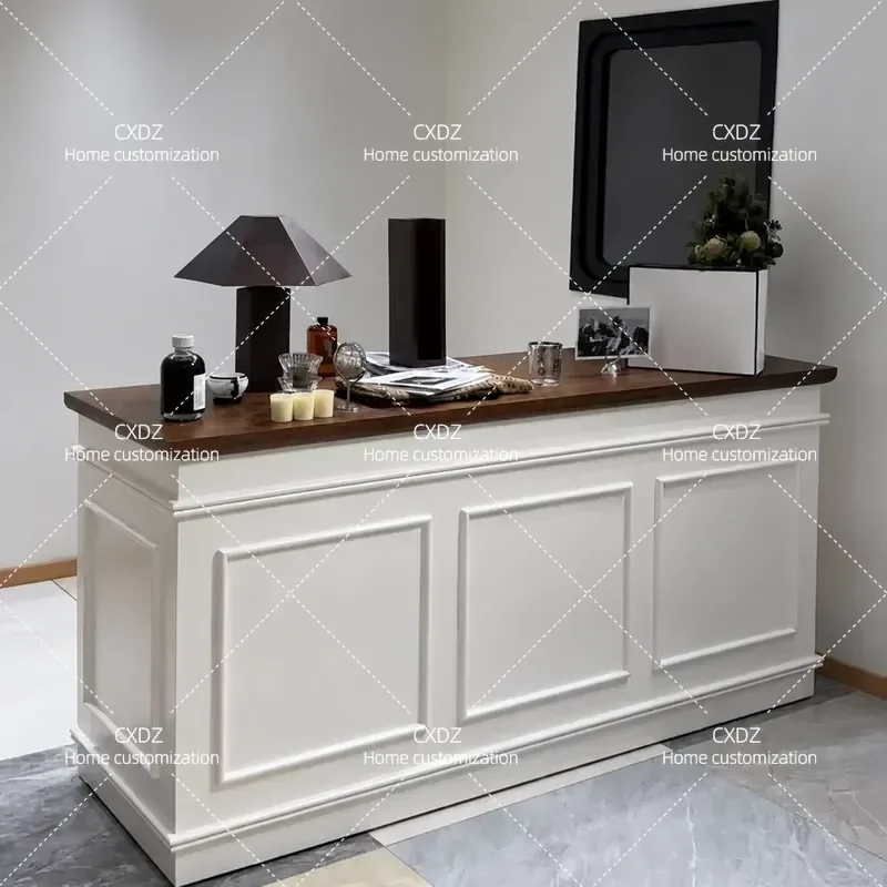 European clothing store checkout page women's clothing bar barber shop front desk milk tea shop reception desk flower shop