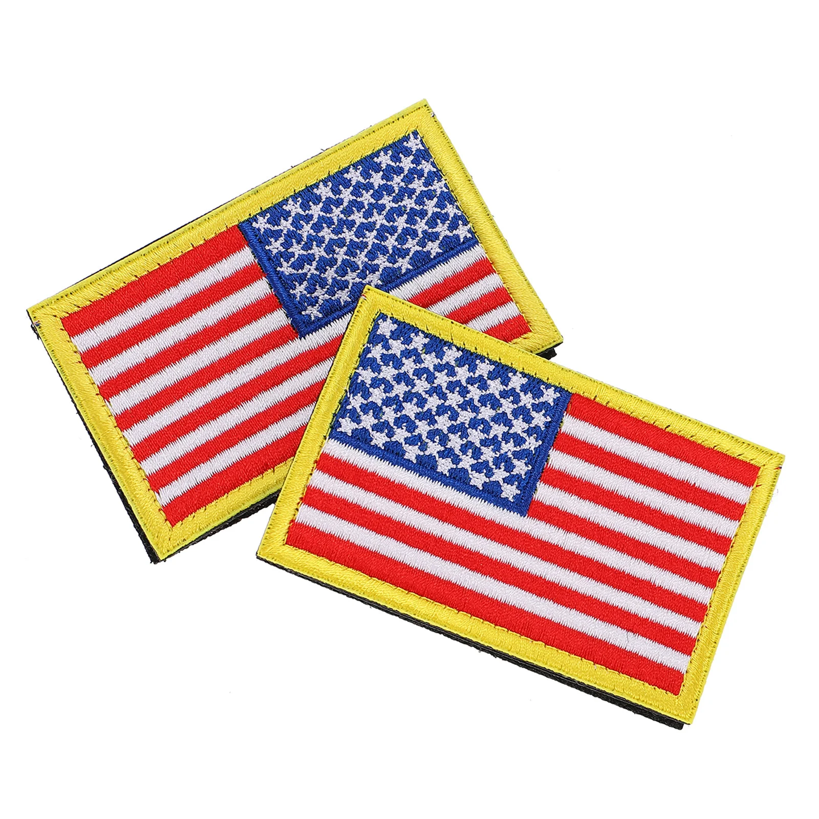 

2Pcs Military Patches American Flag Embroidered Patch Decorative Badge for Clothes Backpack Hat DIY Armband American Flag Patch