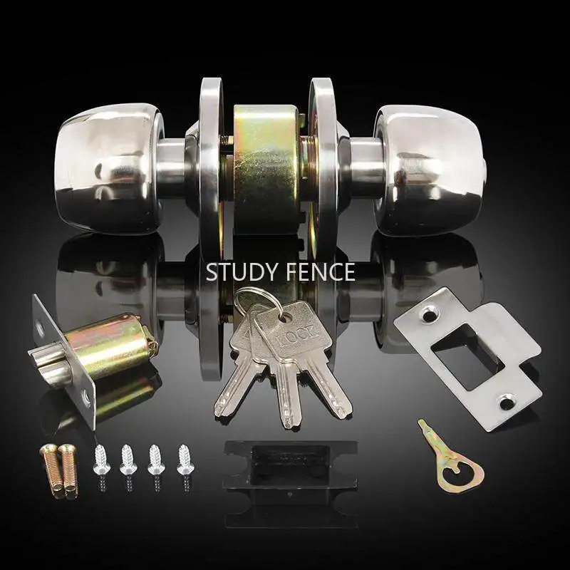 

1 Set of Universal Spherical Door Lock Set Indoor Door Lock Is Not Available Toilet Ball Lock Suitable for New Door Installation