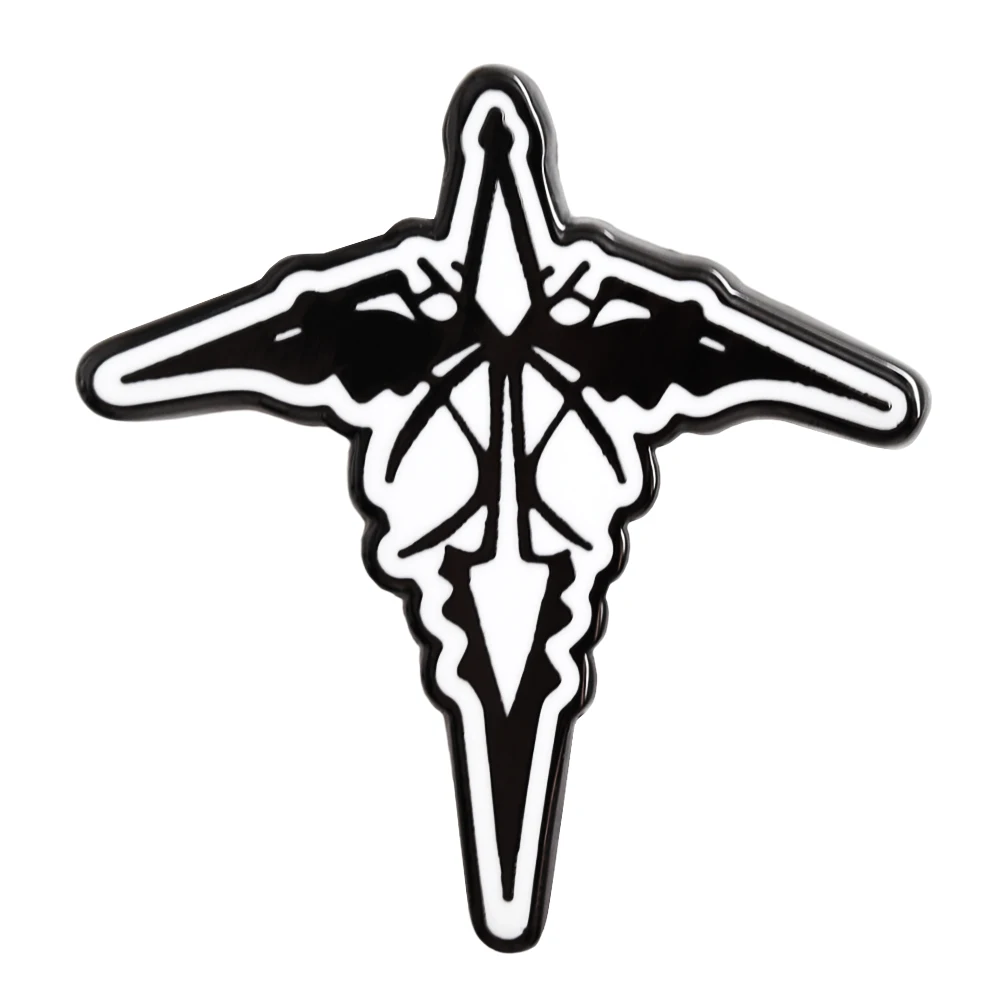 Guilty Crown Lapel Pin Ouma Shu King's Mark Badge Fantasy Battle Animation Symbol Brooch Backpacks Hats Jeans Decorative