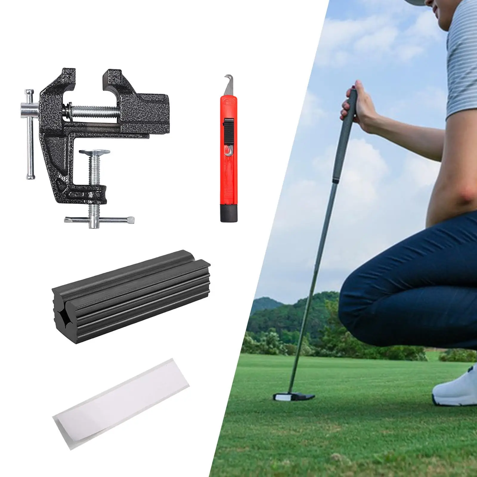 

Golf Club Regripping Tools Club Grip Repair Kits Accessories Comfortable Grip, Golf Club Grip Replacement Kit Golf Grip Kits