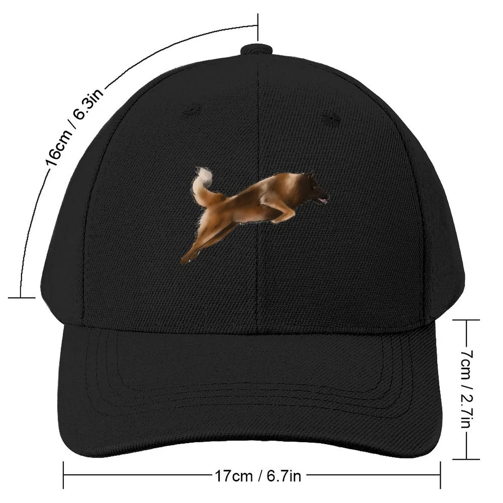 Belgian Tervuren Jumping Baseball Cap summer hat Golf Hat Man Luxury Hat Caps For Men Women's