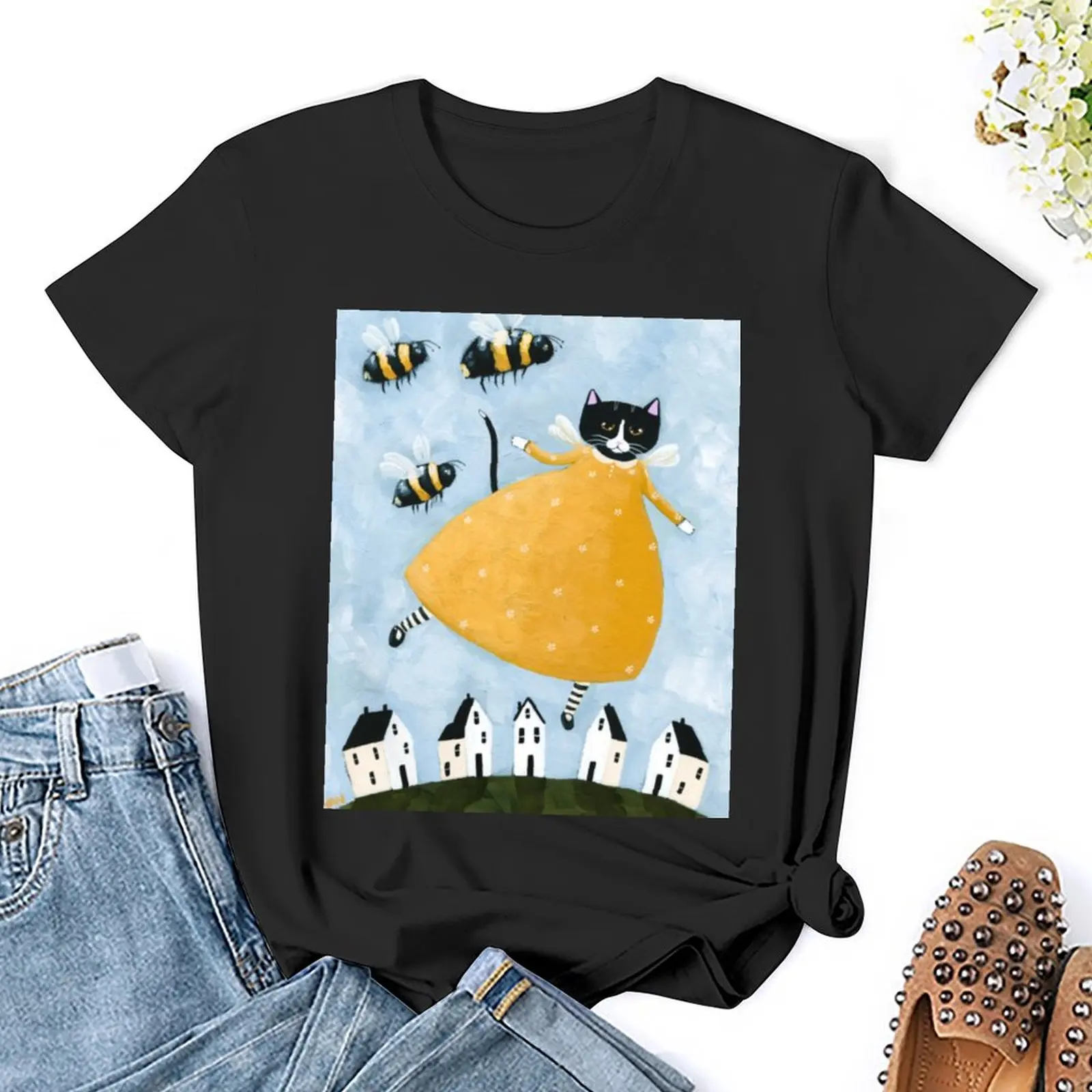 Dreaming of Being a Bee T-Shirt kawaii clothes funny graphic t-shirts for Women