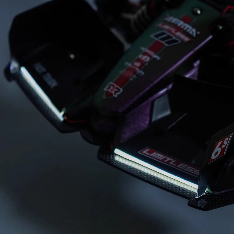 ARRMA 1/7 F1 RC Racing Car 6S Hidden Headlights High-Brightness LED Light  A Must for Night Running Modification Parts