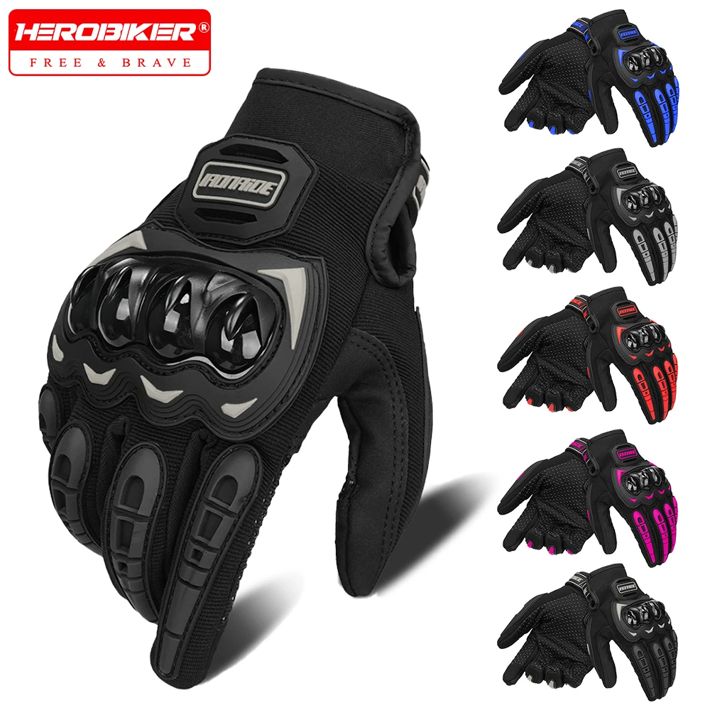 

Men's Motocross Gloves Touch Screen Motorcycle Gloves Four Seasons Breathable Moto Gloves Men Women Touch Screen Cycling Gloves