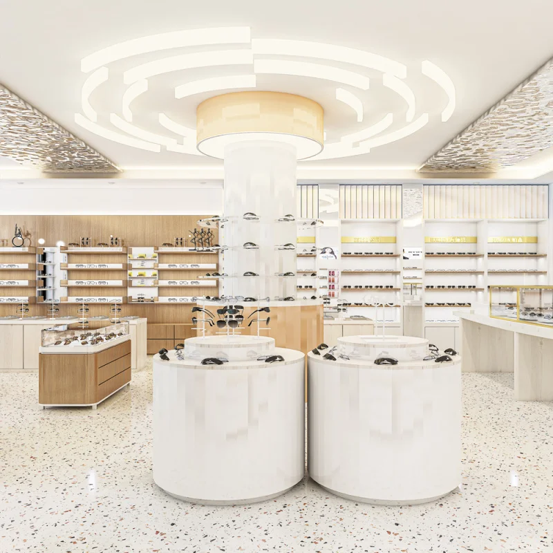 custom.Optical Shop Furniture Decoration Eyewear Store Interior Design Display Furniture Eyeglass Showcase Glasses Shop Cust