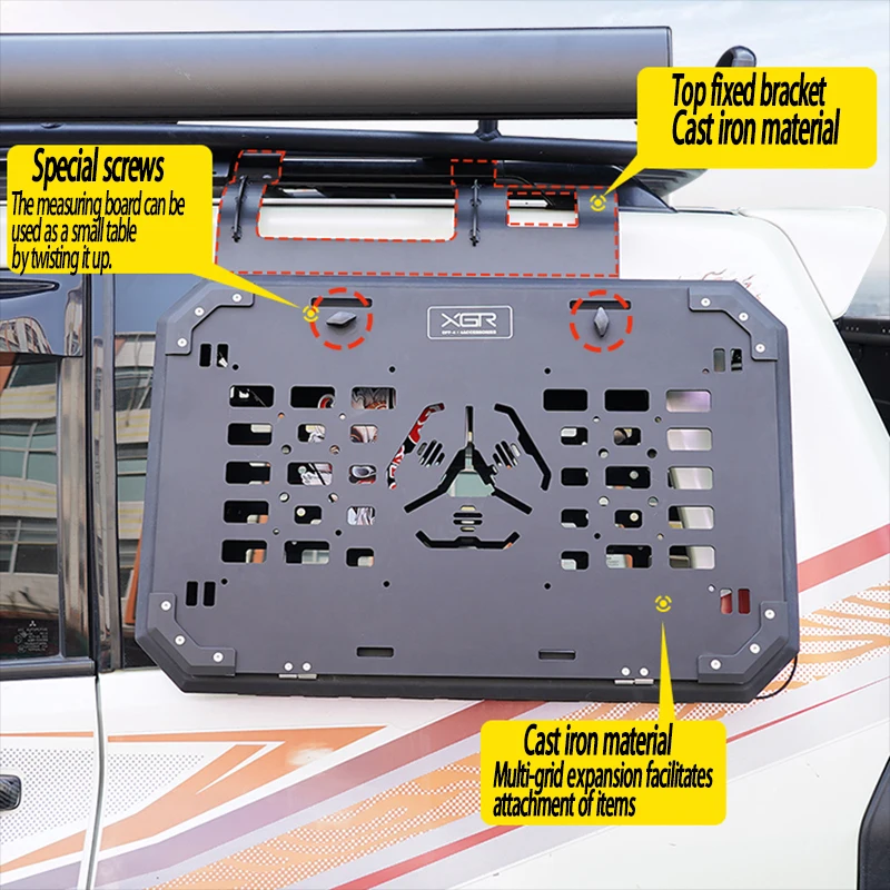 For Mitsubishi V97V93V73 Pajero Side Window Storage Rack Molle Montero Pajero Rear Window Protection Modification Accessories