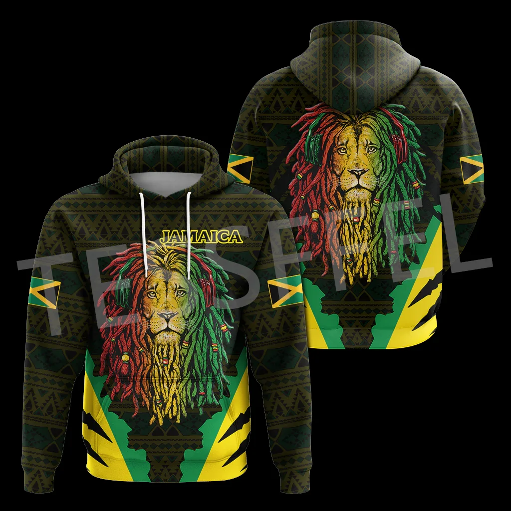 

NewFashion Africa Country Reggae Jamaica Lion Tattoo Colorful Retro Tracksuit 3DPrint Men/Women Casual Funny Pullover Hoodies 10