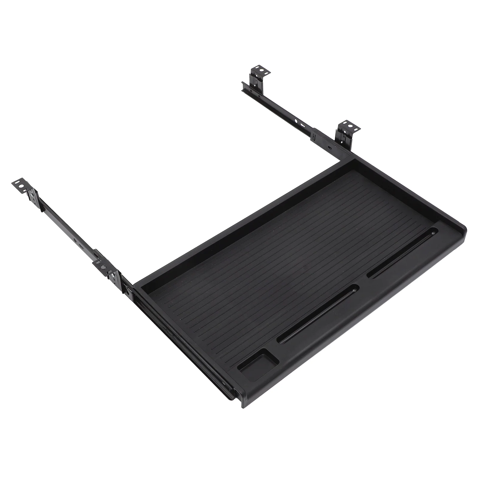 

Keyboard Tray under Desk Drawer Sliding Fixture Office Gray White K1 Pan Space Saving Keyboard Mouse Holder