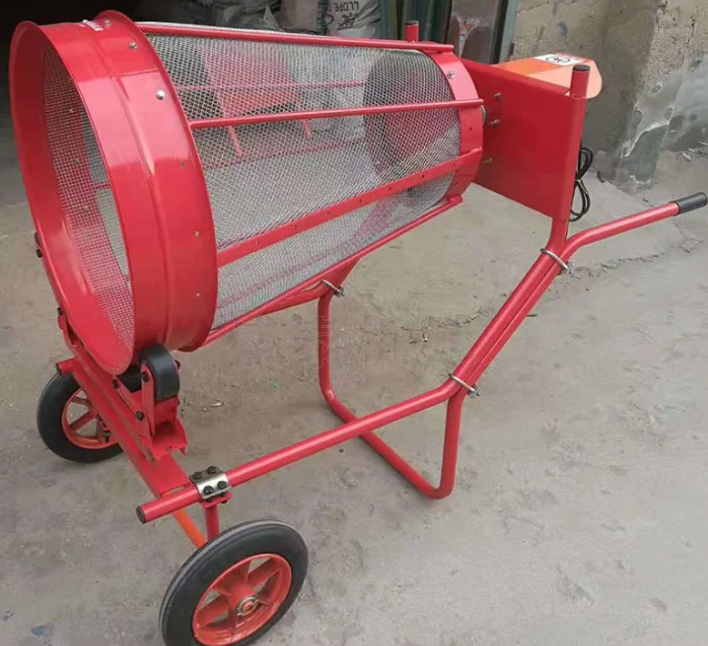 Hand-Pushed Electric Rotary Motor Circular Sand Sieve Vibrating Screener for Construction High Capacity 1000-1500kg/h