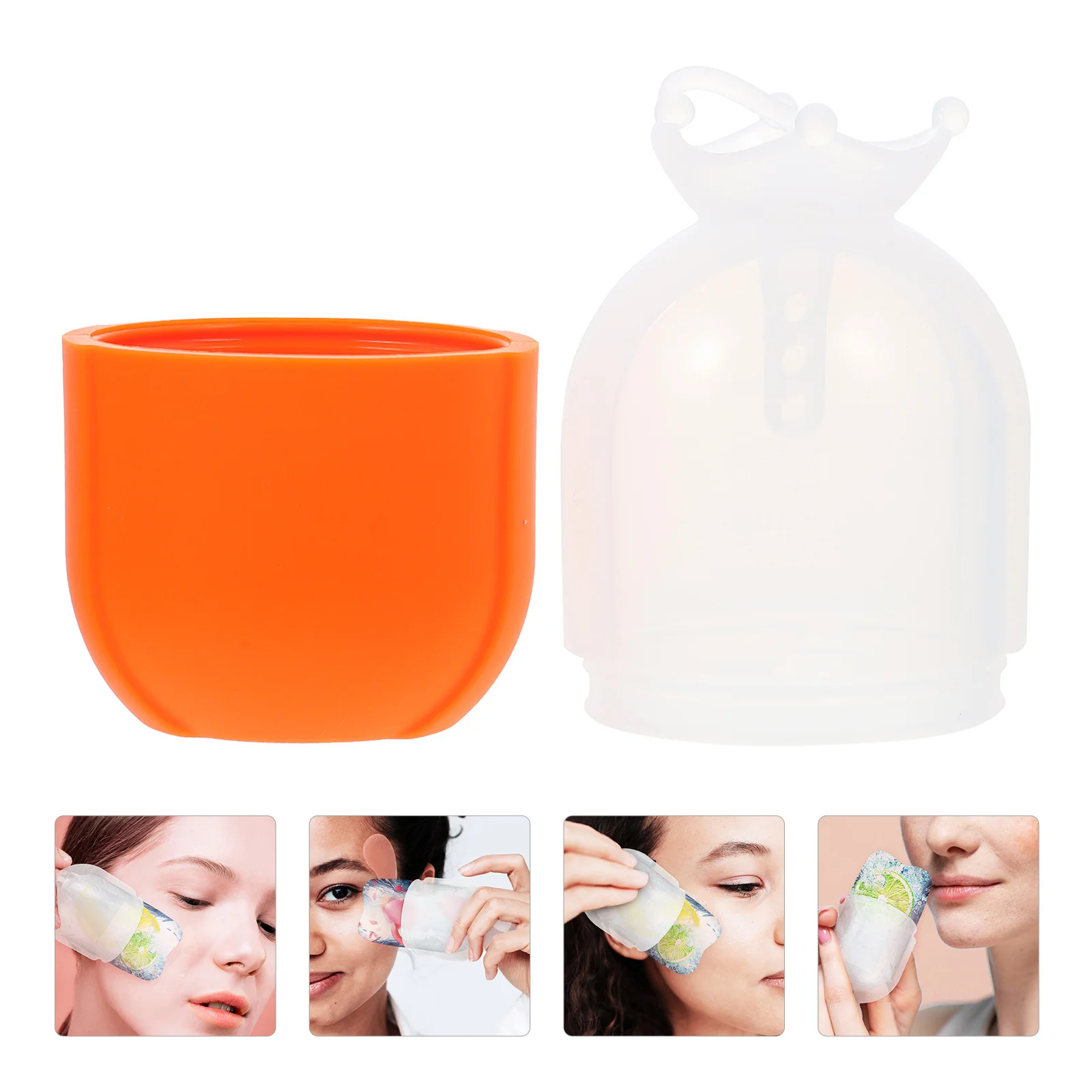 Siliconen gezichtsvorm Glad verzorgingshulpmiddel voor wallenverlichting Gezichtsmassage Schoonheidsinstrument