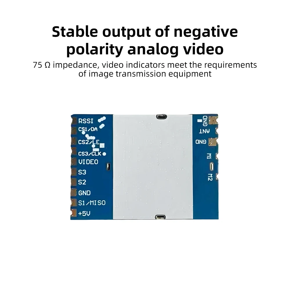 RX8500PRO SPI Drahtloses FPV-Empfängermodul 8.5G Hochempfindliche Analoge Videoübertragung 6110-8490MHz für Drohnenrennen – Detail 16