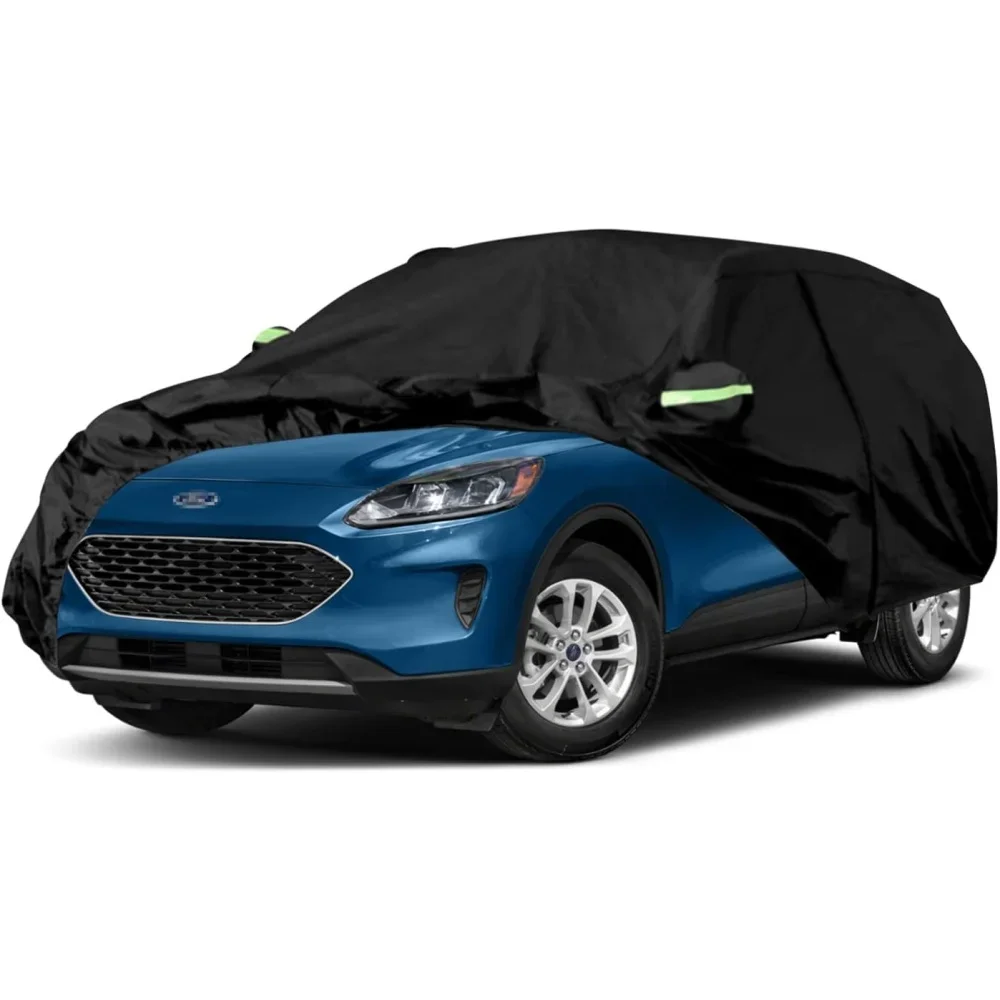 

210T Outdoor Waterproof Car Cover Custom For Ford Escape 2008-2025 UV Protection with Zipper Door Reflective Strip Storage Bag