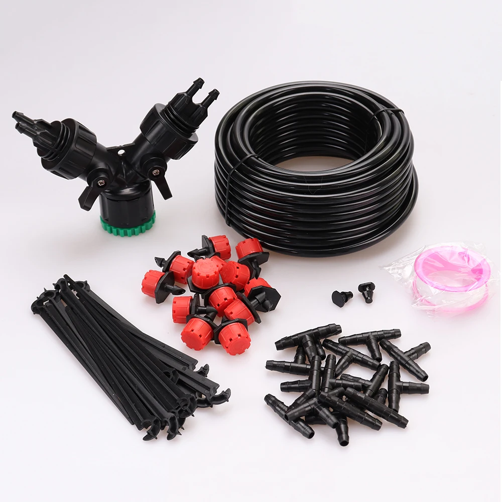 

30M Automatic Watering Micro Drip Irrigation System Portable with Adjustable Drippers Misting Watering Kits Garden Hose