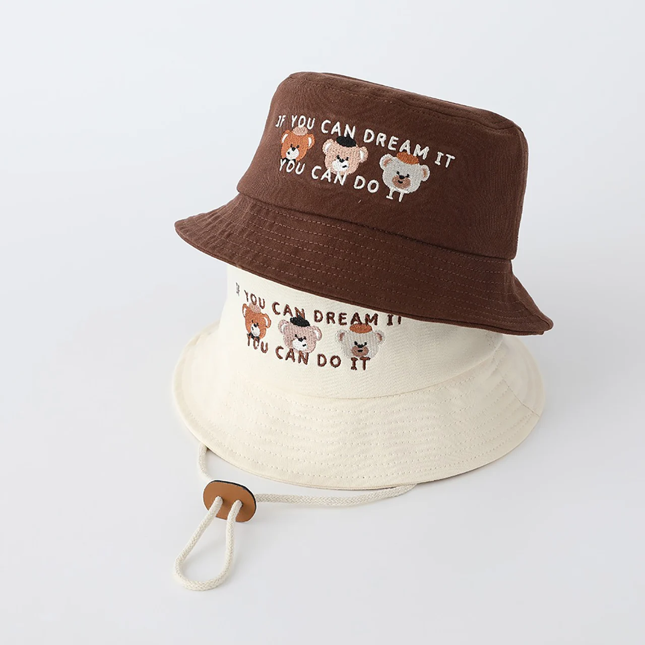 

Детская панама с широкими полями и мультяшным рисунком милого медведя, для мальчиков и девочек 1-3 лет, для защиты от солнца на улице