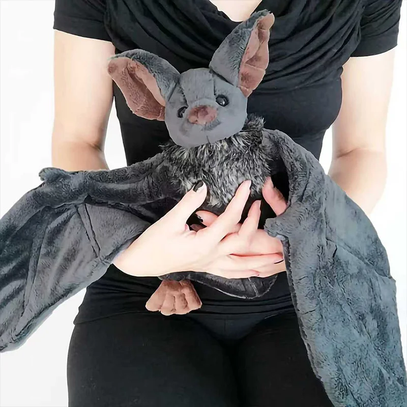 Новая забавная плюшевая игрушка с летучей мышью 25/22 см, игровая анимация, окружающий высококачественный детский подарок на день рождения, подарок на день всех святых