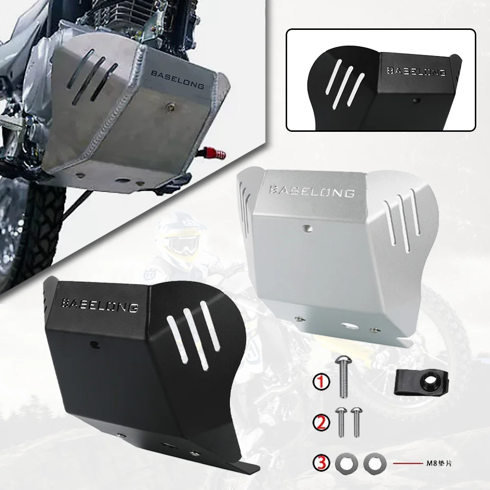 

2024 2025 New Motorcycle Accessories Skid Plate Bash Frame Guard Under Engine Cover Protection For Honda XR150L Dual Sport 2023