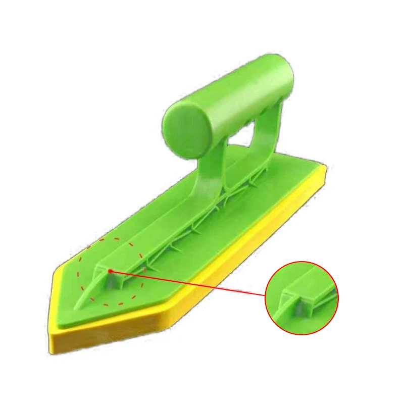 타일 코킹 흙손 벽돌 핸드 빌더, 석공 스폰지, 흙손 웨이브 핸들, 석고 버킷 길이 22.9cm/9.02 인치