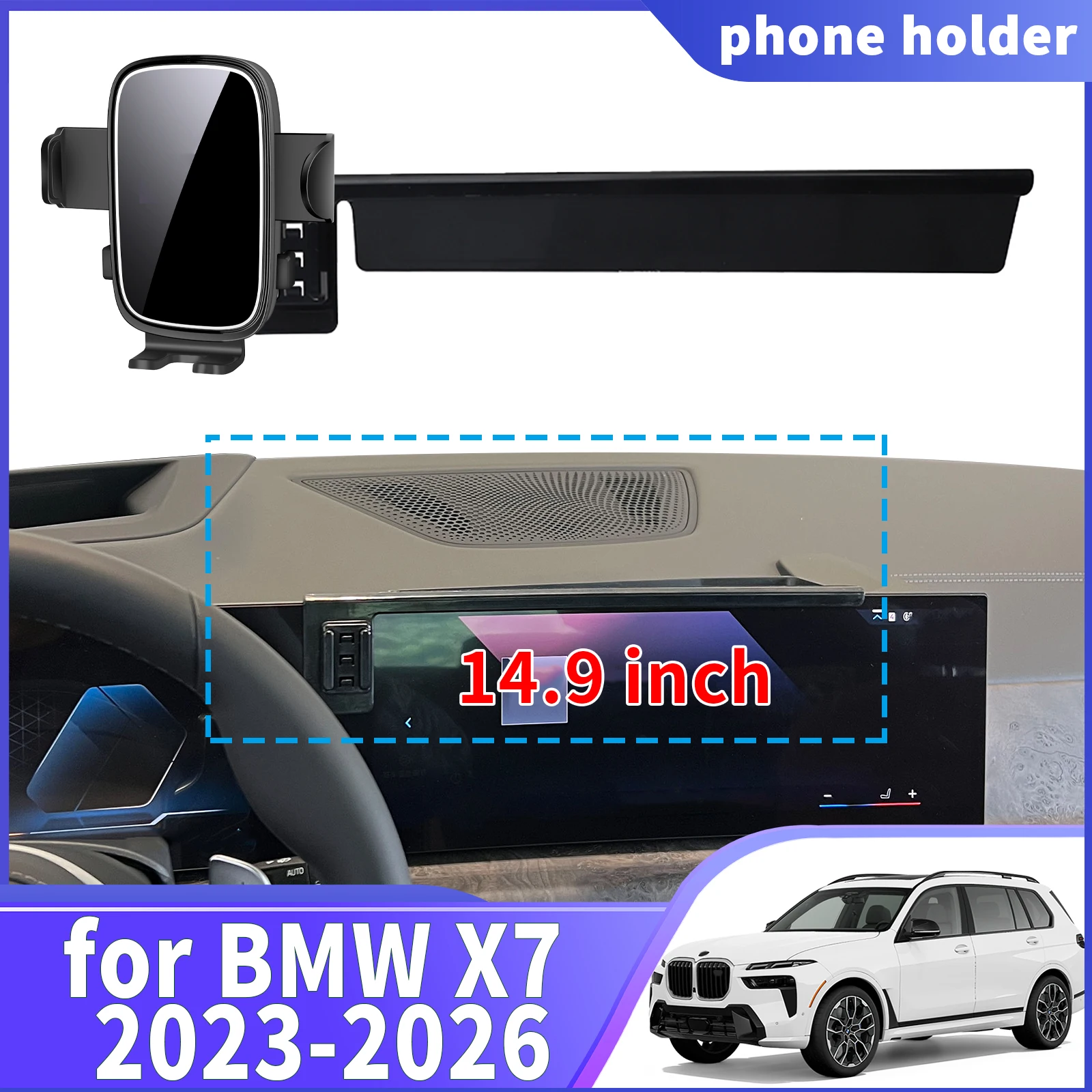 

fit for BMW X7 2023 2024 2025 2026 G07 ​​Navigation Phone Holder Mount Customized Car accessoires