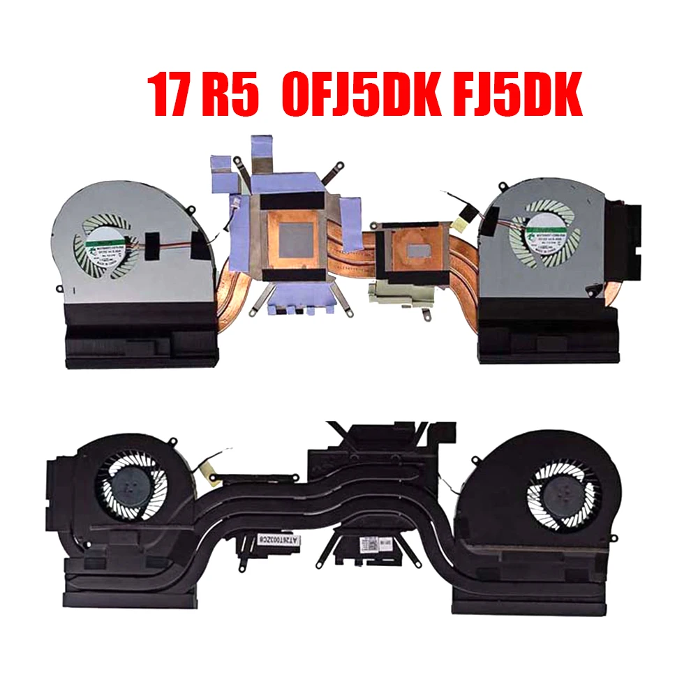 0FJ5DK FJ5DK Laptop Heatsink&Fan For Alienware 17 R5 ALW17C Upgrade High Power GTX-1080 New