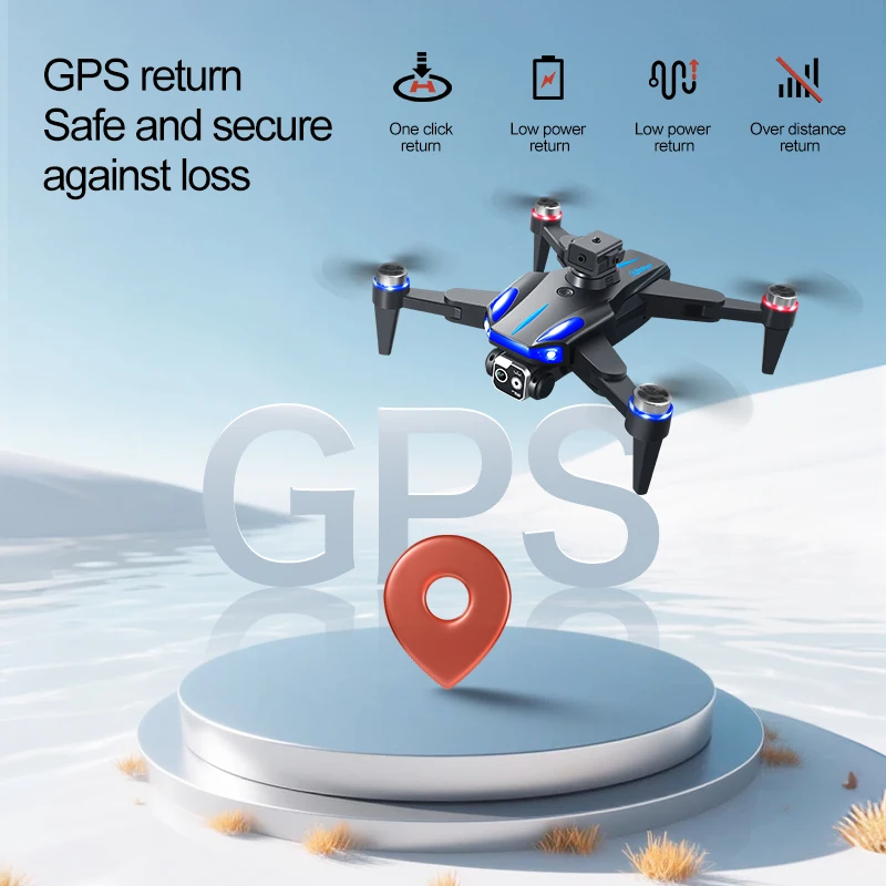 K911SE Drone 8K HD GPS Optical Flow Positioning With Screen Remote Control 360° Laser Obstacle Avoidance Brushless 5G RC UAV Toy