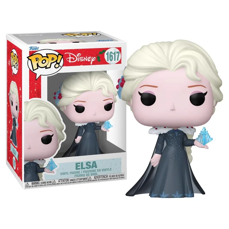 Edición genuina FUNKO POP 《Disney Frozen Princess Elsa 》 acción de Anime decoración de escritorio ornamento modelo juguetes modelo coleccionable