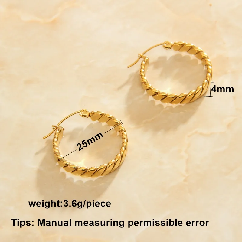 SOMMAR Fashion jewellery charms Gold Plated Female Friend hoop earrings simple ear hoop women earring prices in euros