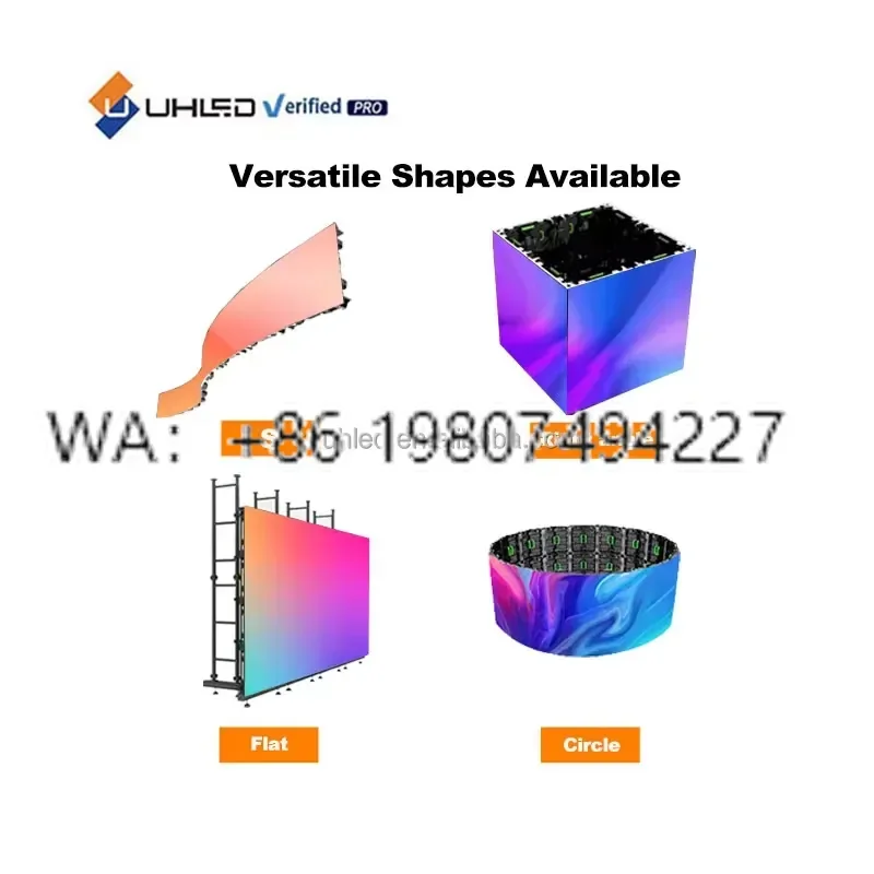 500x500mm LED Screen 6x3m Indoor Outdoor Display Wall Stage Rental Video Panel for Events Shows