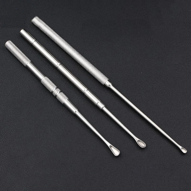 Stainless Steel Nasal Bone Curette, Single Head Curette, Heart-Shaped Round Surgical Instrument And Tool For Cosmetic Rhinoplast