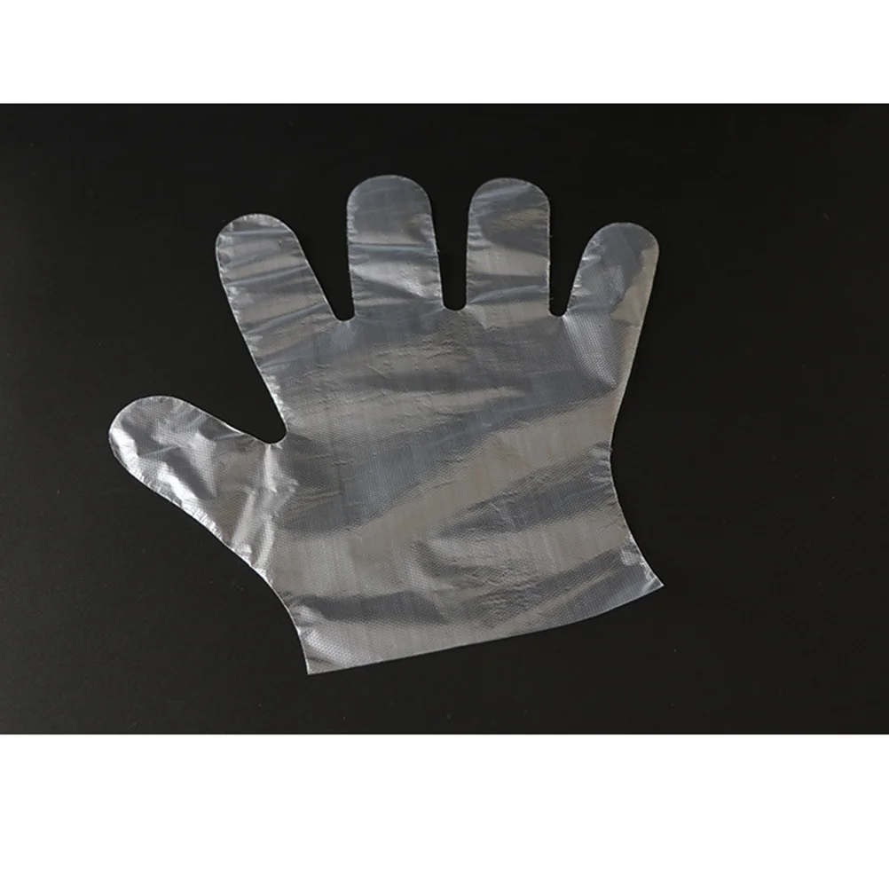 

20Packs Plastic Disposable Gloves Oil Resistant Ambidextrous Kitchen Food Preparation Hand Protective Cover Large Size