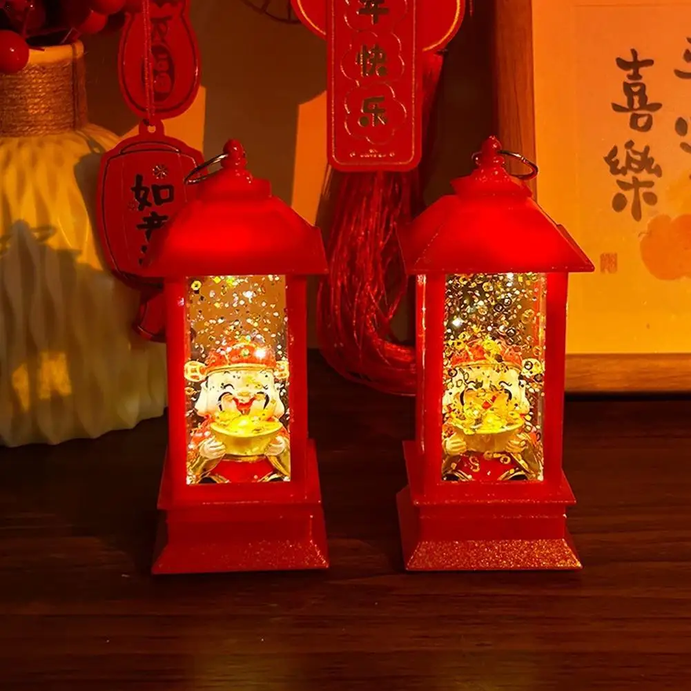 2025 New Year's God Of Wealth Water Filled Night Light Good Fortune Promoting Wealth Decoration New Year's Gift Home Office Etc