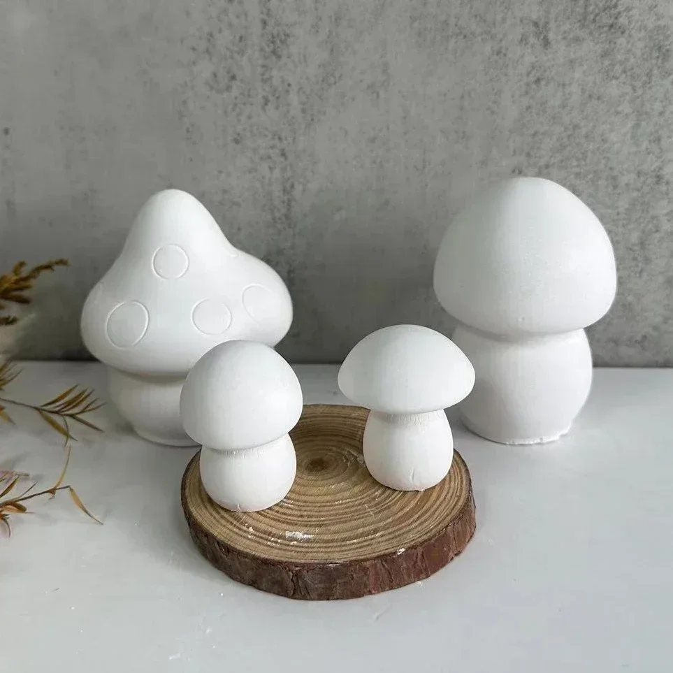 Handmade 3D Mini Mushroom Candle Mold, DIY Soap Making, Resina Silicone Mold, Aromaterapia, Decoração Desktop, Artesanato