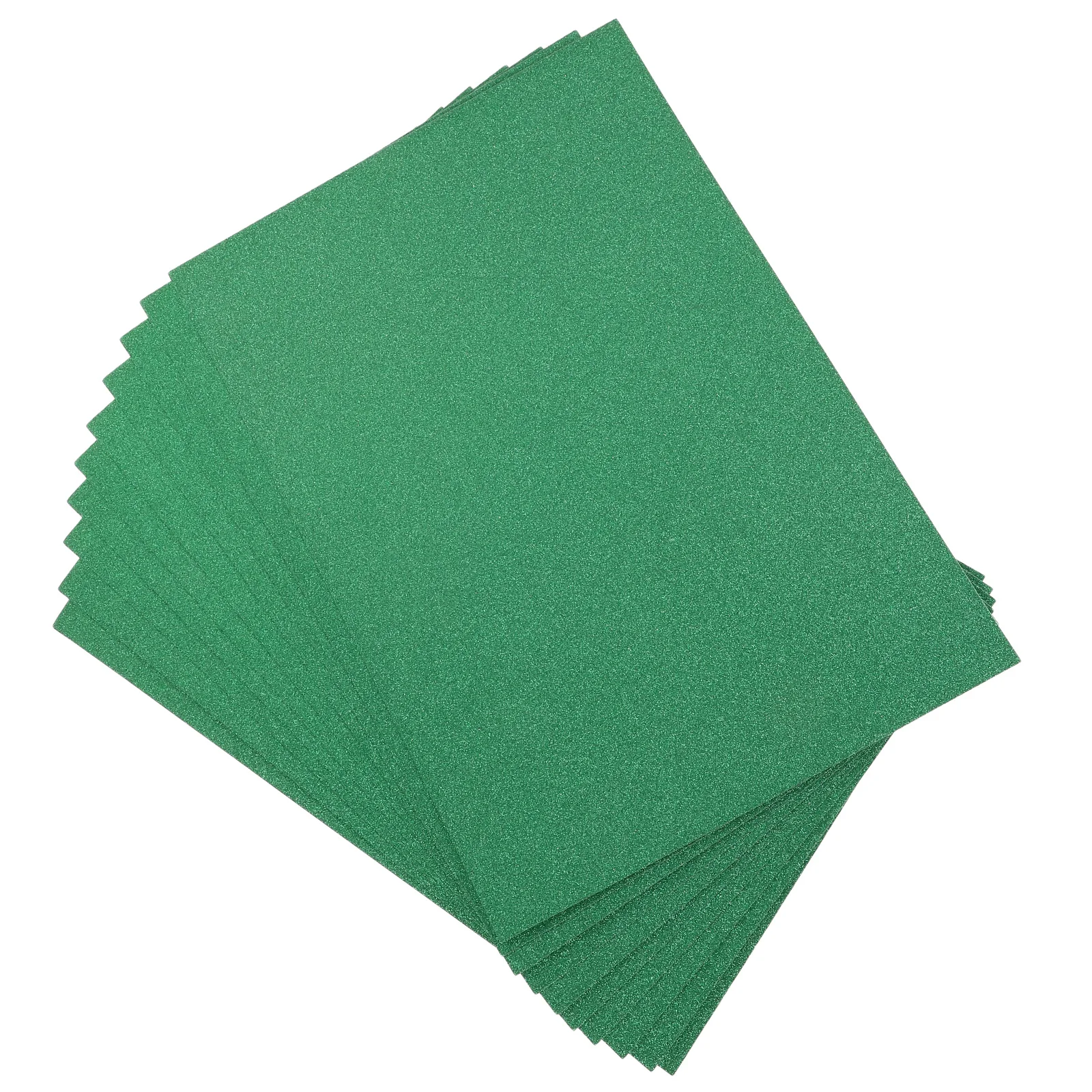

10Pcs Green Glitter Cardstock Paper for DIY Craft Projects Party Decorations Card Making Scrapbooking Non Shedding