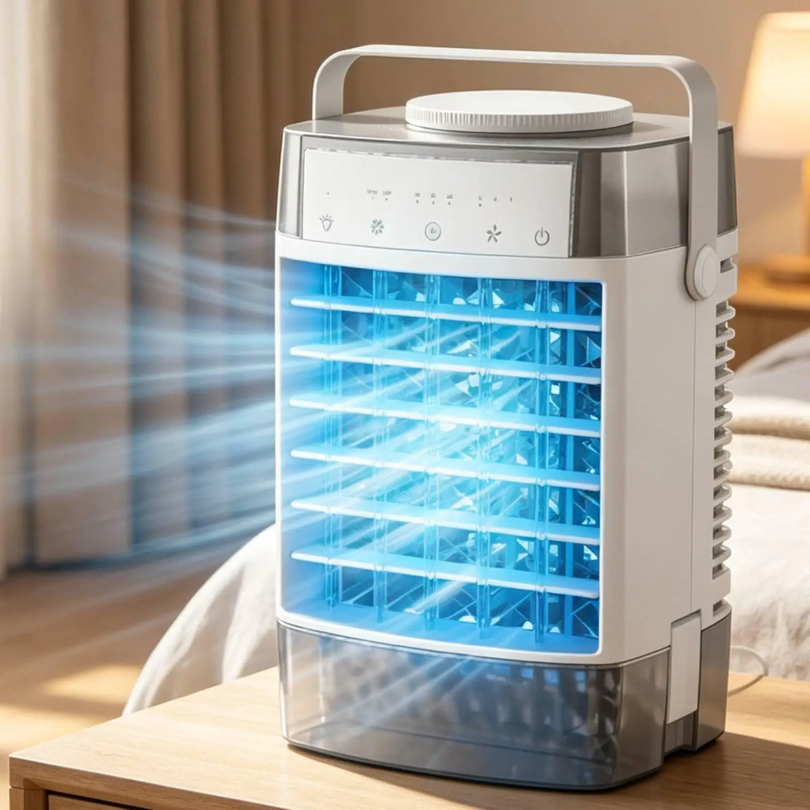 mini-ventilateur-de-table-rafraichisseur-d'air-compact-leger-silencieux-peu-encombrant-vitesses-reglables-portable-pour-bureau-chambre-maison