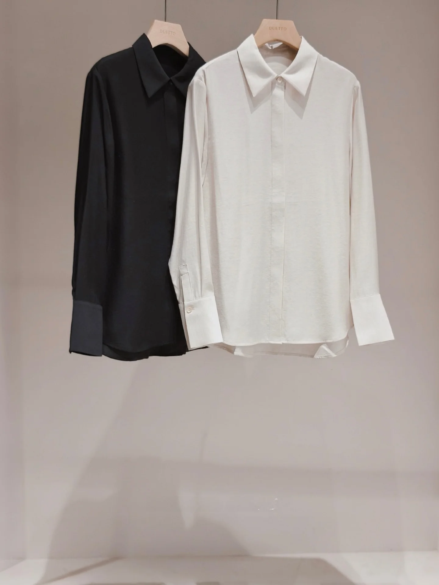 

Duetto шерстяная смесь против морщин, мягкая, простая, устойчивая к аллергии, многослойная женская мода, прямой крой, длинная све, повседневная одежда