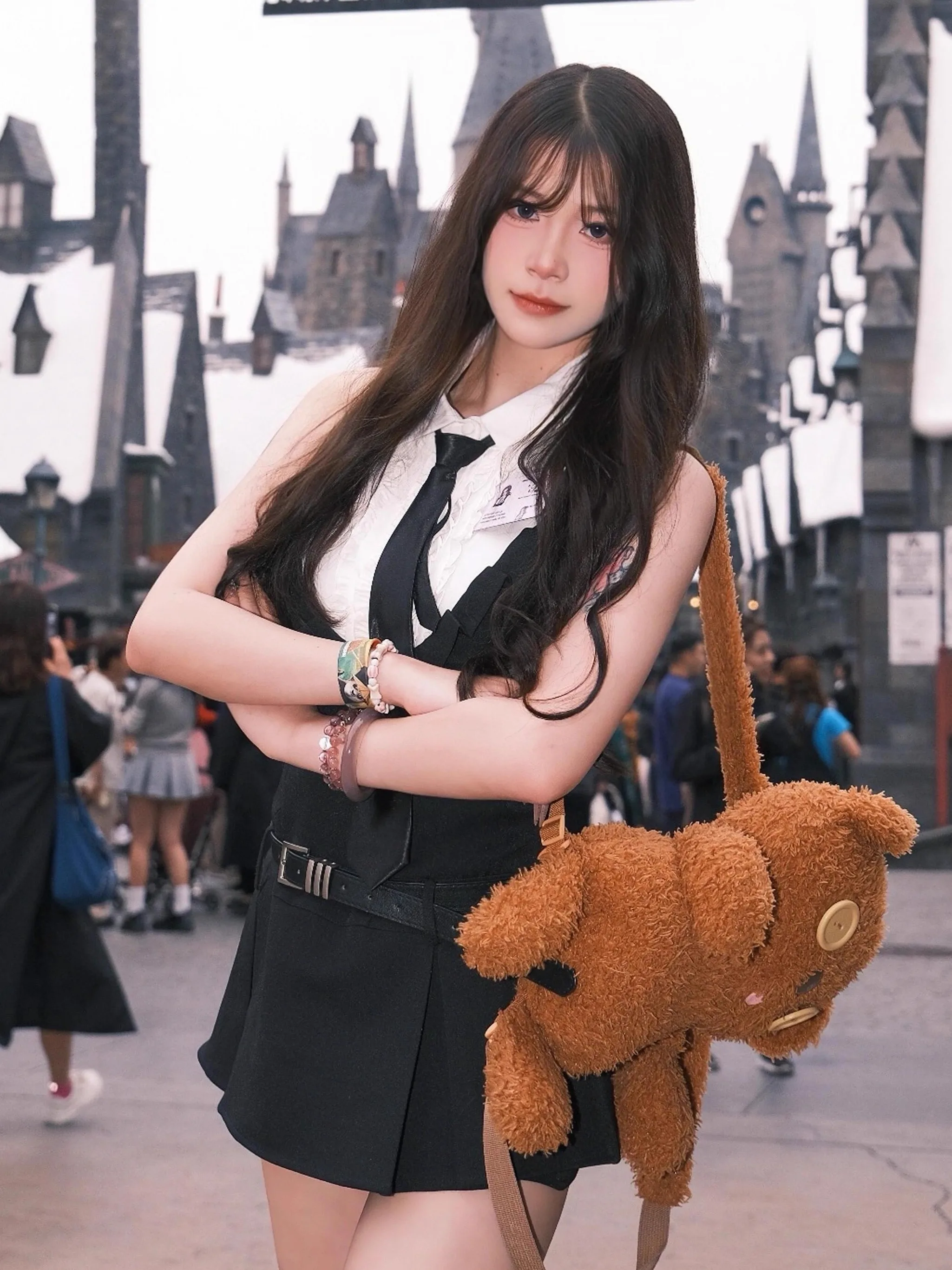 

American Sle Hot Girl Dr irt Aosphere Sensual Outfit loween Set Pure Desire Faion Two-Piece Women's Ense...