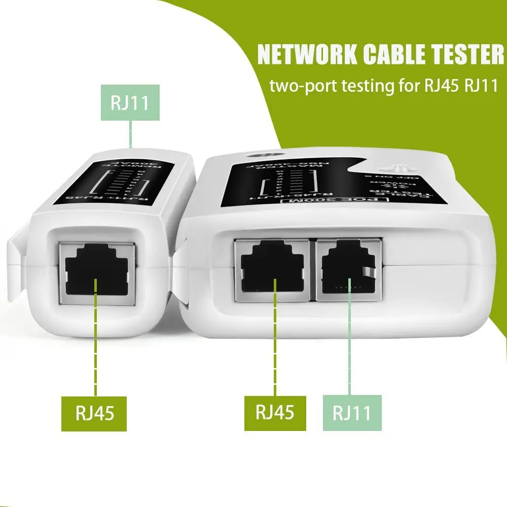 ZoeRax RJ45 Netzwerkkabeltester Ethernet-Tester-Tool für RJ45 LAN Ethernet-Kabel Cat6 Cat6a Cat5 Cat5e Cat7 – Detail 3