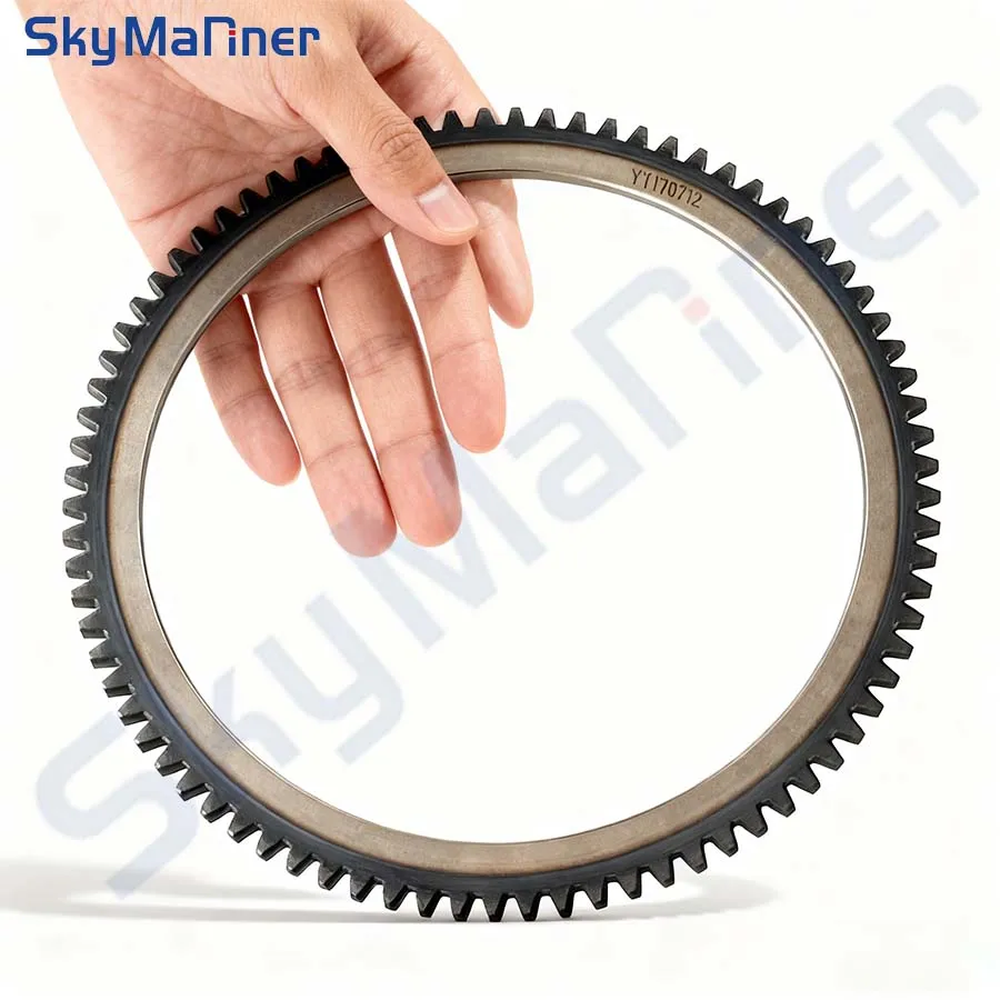 

Flywheel Crown Gear Ring 66M-85550 66M-85550-10 for YAMAHA Outboard Motor 4T F9.9 F13.5 F15 Parsun PAF15-07070100W 172-208mm