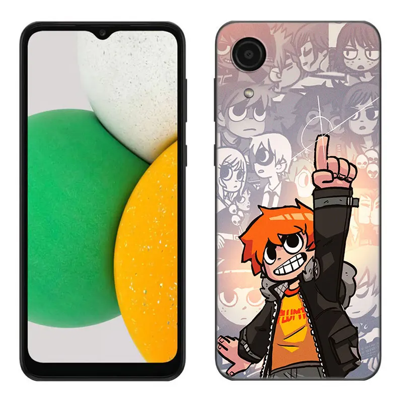 Scott Pilgrim Black Silicone Phone Case For Samsung Galaxy A01 A03 Core A04 E A02 A05 A10 A20 A21 A30 A50 S A6 A8 Plus A7 2018