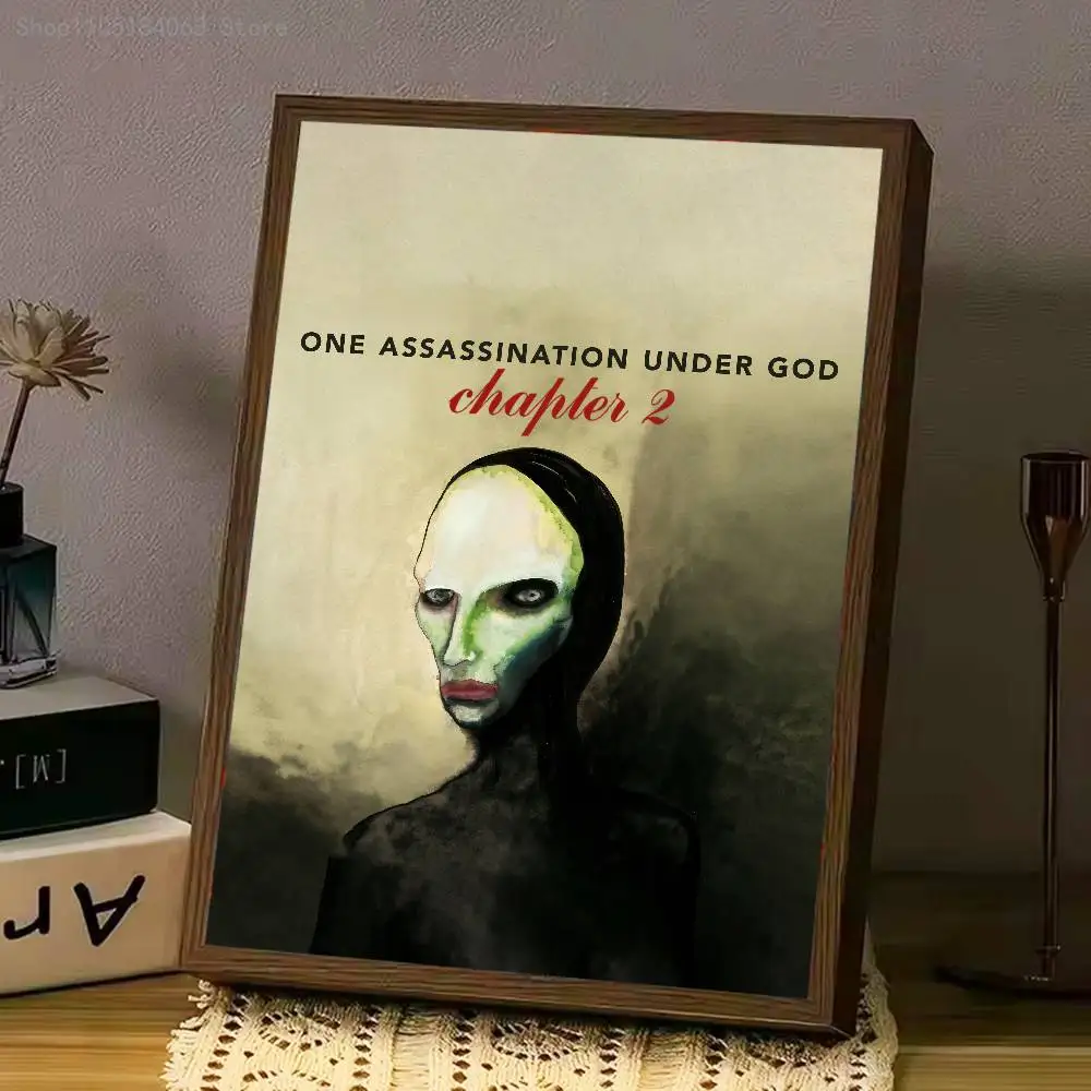 For Marilyn Manson One Assassination Under God Chapter 2 Poster Cover Wall Sticker Bedroom Custom