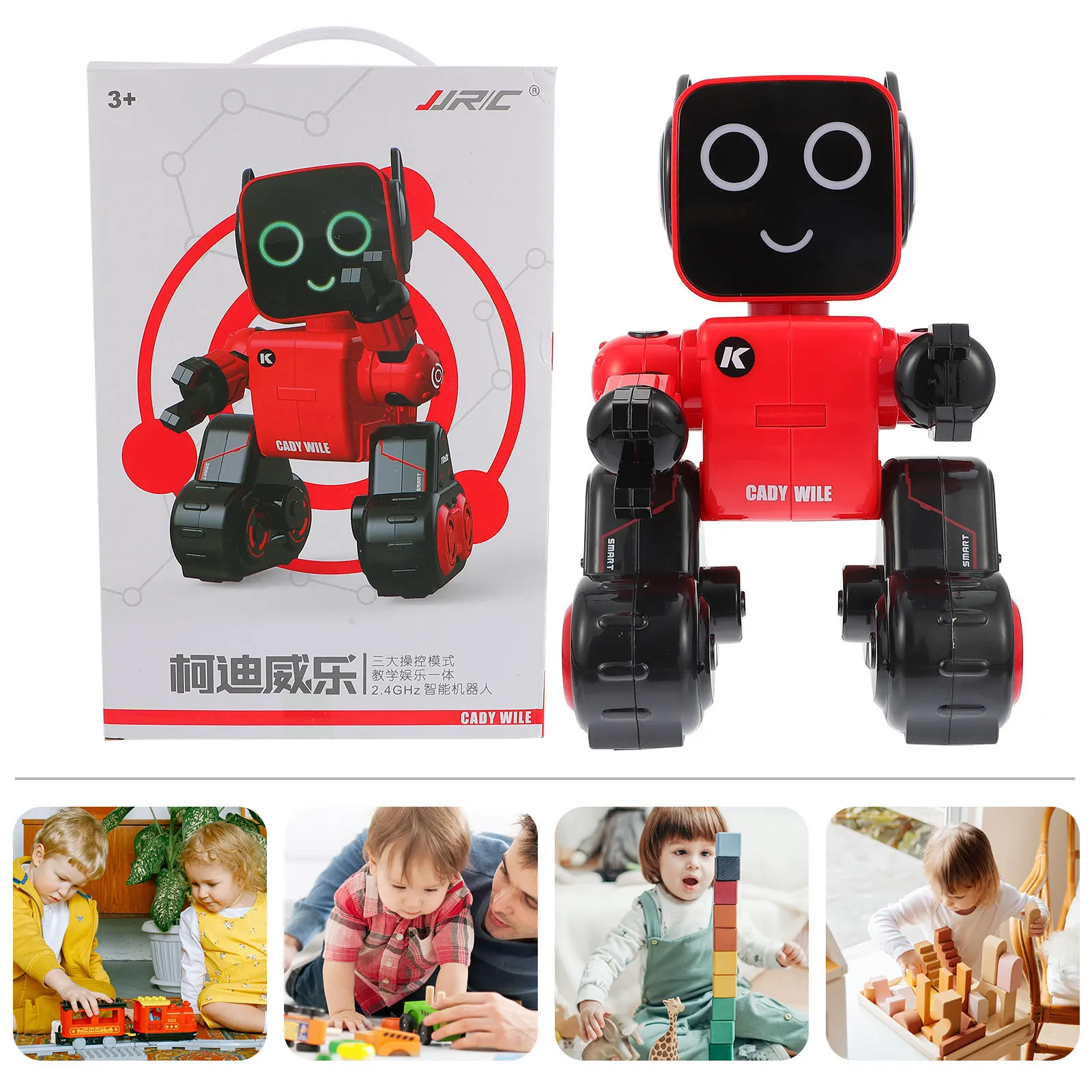 R4 cady rc robô vermelho 2.4g inteligente som gesto sensor de controle moeda banco dinheiro robô humanóide educacional crianças