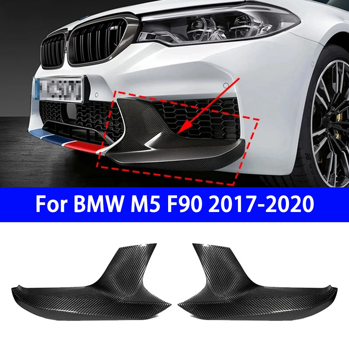 

Suitable for BMW 5 Series M5 F90 2017-2020 Modified MP Style Front Lip Accessory, Lower Lip Decoration of Front Bumper