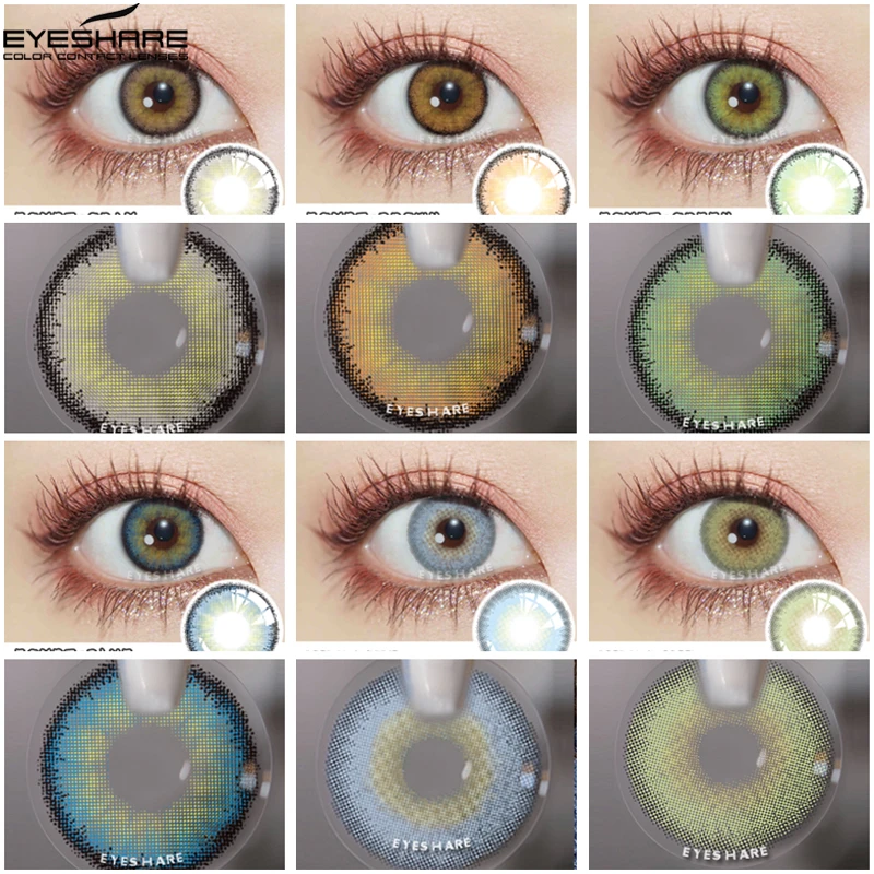 EYESHARE Color Contact Lenses For Eyes Blue Contact Lens Yearly Beautiful Pupil Makeup Colored Cosmetic Green Eye Contacts Lens