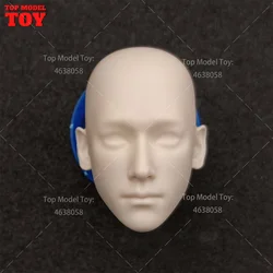 Unpainted 1/6 Scale Leo Luo Yunxi Head Sculpt Carving Model Fit 12'' Male Soldier Action Figure Body Dolls for Fans  DIY