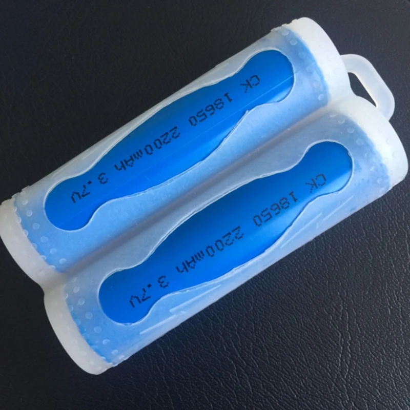 صندوق تخزين بطارية قابل لإعادة الشحن 2 × 18650 ، متين ، بلاستيك ، 5 قطعة ، 18650