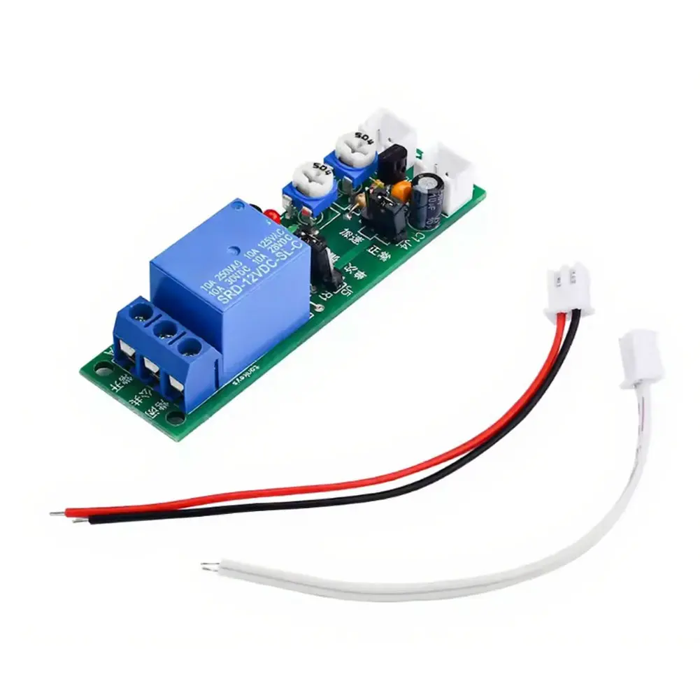 DC Input Time Delay Relay Module 5V/12V/24V Adjustable Timing Range 1 Second to 24 Hours for Equipment Shutdown