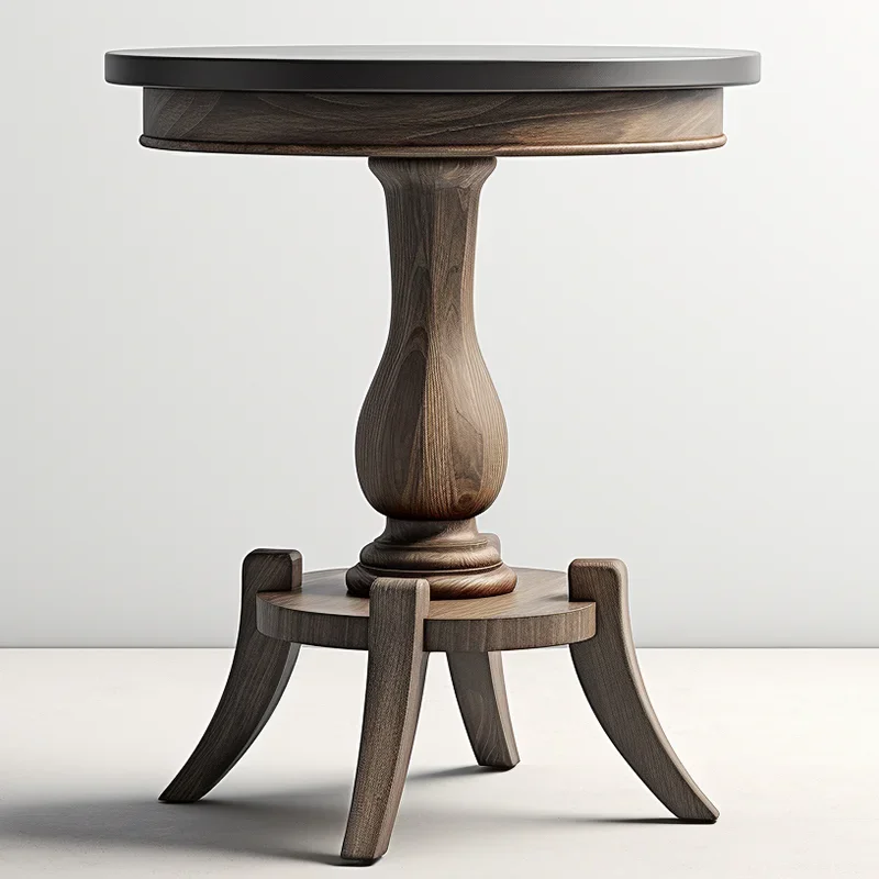 

'Oak/Teak Material Solid Wooden Side End Table For Living Room