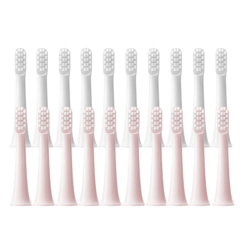 10PCS Replaceable For XIAOMI MIJIA T100 Brush Heads Sonic Electric Toothbrush Soft DuPont Bristle Brush Vacuum Refills Nozzles