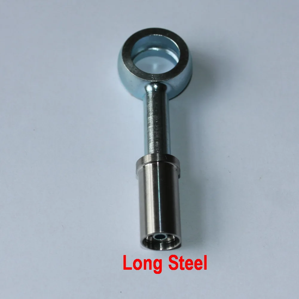 Banjo sambungan Stainless steel 11mm 7/16, selang oli kopling rem kepang AN3 hidrolik mobil balap, untuk sepeda Motor, sepeda Motor